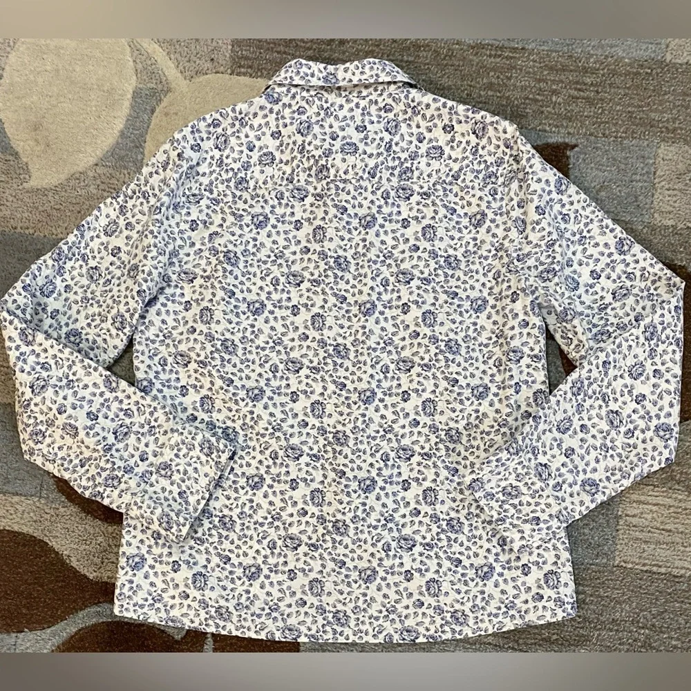 J. Crew Slim-fit Button Front in Blue China Rose Liberty® Fabric